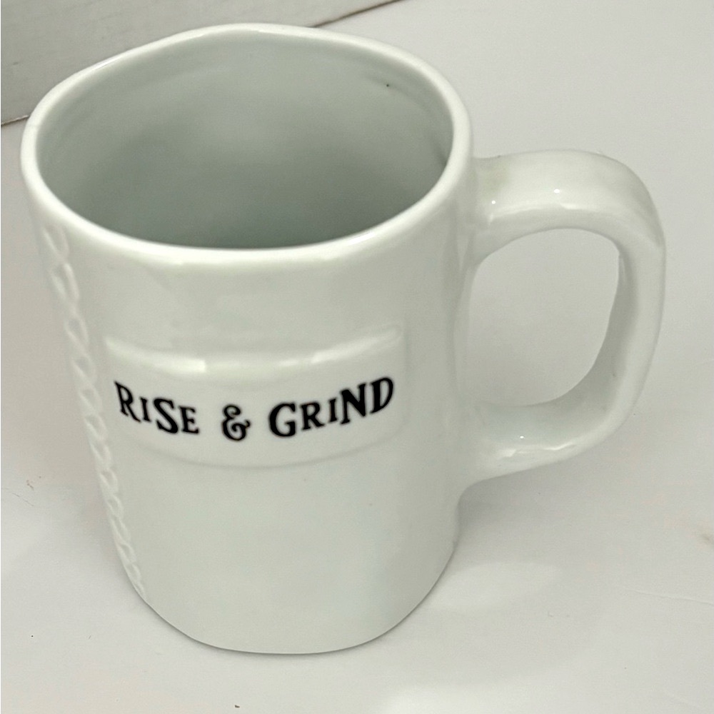 Artisan Home By Brownlow “RISE & GRIND” Coffee Ceramic Mug